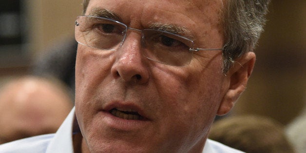 HENDERSON, NV - JUNE 27: Republican presidential candidate and former Florida Gov. Jeb Bush speaks at a town hall meeting at the Valley View Recreation Center on June 27, 2015 in Henderson, Nevada. Bush is a front-runner in the polls for the 2016 presidential race with 12 other republican candidates. (Photo by Ethan Miller/Getty Images)