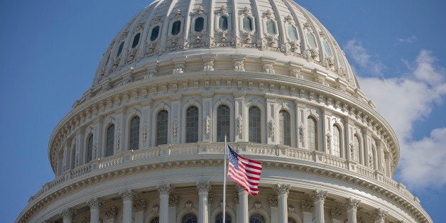 The dome of the Capitol is seen in on Capitol Hill Washington, Monday, Jan. 27, 2014. On Tuesday, President Barack Obama will give his State of the Union address, an annual rite of official Washington that for one night squeeze the three branches of government underneath the same roof for the speech. (AP Photo/Pablo Martinez Monsivais)