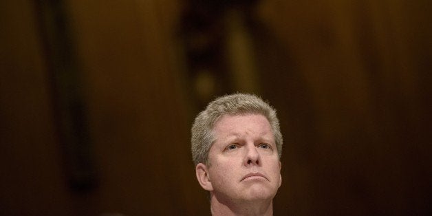 Office of Management and Budget Director Shaun Donovan during a hearing of the Senate Budget Committee on Capitol Hill Februa
