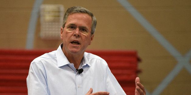 HENDERSON, NV - JUNE 27: Republican presidential candidate and former Florida Gov. Jeb Bush speaks at a town hall meeting at the Valley View Recreation Center on June 27, 2015 in Henderson, Nevada. Bush is a front-runner in the polls for the 2016 presidential race with 12 other republican candidates. (Photo by Ethan Miller/Getty Images)