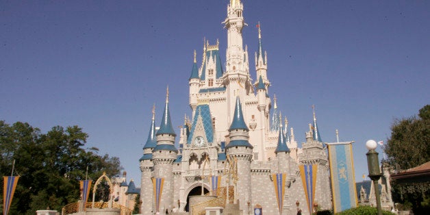 Cinderella's Castle at Walt Disney World's Magic Kingdom in Lake Buena Vista, Fla. is seen on Friday, Jan. 26,2006. A night'