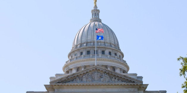 The Capitol building is seen in this August 27, 2013 photo in Madison, Wisconsin. AFP PHOTO/ Karen BLEIER (Photo credit should read KAREN BLEIER/AFP/Getty Images)