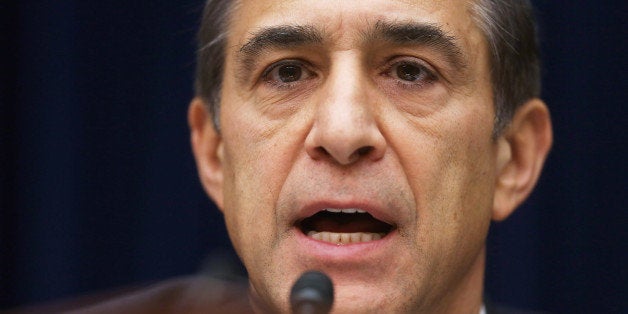 WASHINGTON, DC - DECEMBER 09: House Oversight and Government Reform Committee Chairman Darrell Issa (R-CA) questions Massachusetts Institute of Technology Economics professor Jonathan Gruber about his work on the Affordable Care Act during a hearing in the Rayburn House Office building on Capitol Hill December 9, 2014 in Washington, DC. Gruber, who was a consultant paid by the authors of the Affordable Care Act and the Massachusetts universal health care program, called voters stupid and said that Obamacare would not have passed if lawmakers had really known what was inside the legislation during an academic conference earlier this year. (Photo by Chip Somodevilla/Getty Images)