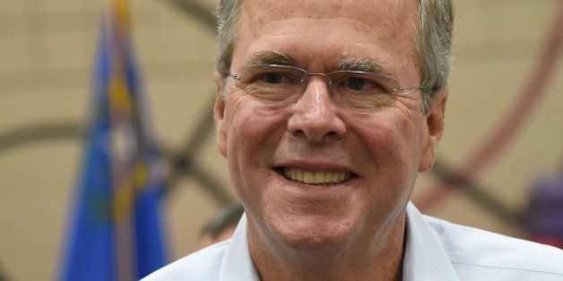 HENDERSON, NV - JUNE 27: Republican presidential candidate and former Florida Gov. Jeb Bush smiles after speaking at a town hall meeting at the Valley View Recreation Center on June 27, 2015 in Henderson, Nevada. Bush is a front-runner in the polls for the 2016 presidential race with 12 other republican candidates. (Photo by Ethan Miller/Getty Images)