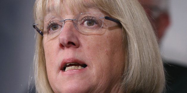 WASHINGTON, DC - MARCH 11: Sen. Patty Murray (D-WA) speaks about ending sequestration during a news conference on Capitol Hill, March 11, 2015 in Washington, DC. Senate Budget Committee Democrats urged Congress to end sequestration to help build back the middle class, invest in job creation and fight for an increase in the minimum wage. (Photo by Mark Wilson/Getty Images)