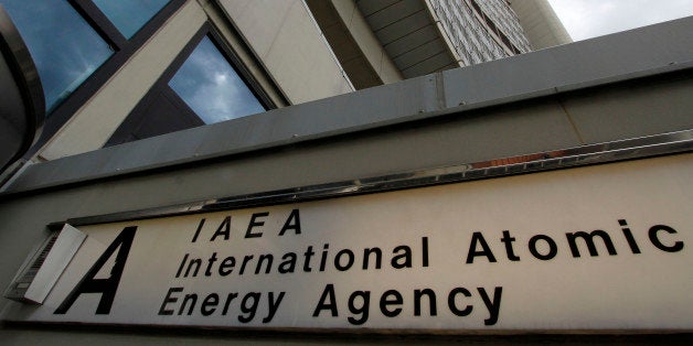 Outside view of the UN building with the International Atomic Energy Agency, IAEA, office inside, at the International Center
