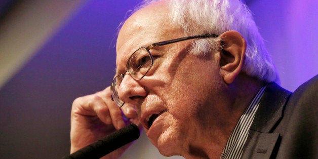 Democratic presidential candidate, Sen. Bernie Sanders, I-Vt. speaks during a town hall meeting, Thursday, July 2, 2015, in Rochester, Minn. (AP Photo/Jim Mone)