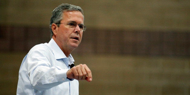 Republican presidential candidate, former Florida Gov. Jeb Bush speaks at a campaign event Saturday, June 27, 2015, in Hender
