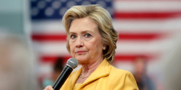 Democratic presidential candidate Hillary Rodham Clinton listens to questions during a campaign stop ,Tuesday, July 28, 2015, in Nashua, N.H. (AP Photo/Jim Cole)