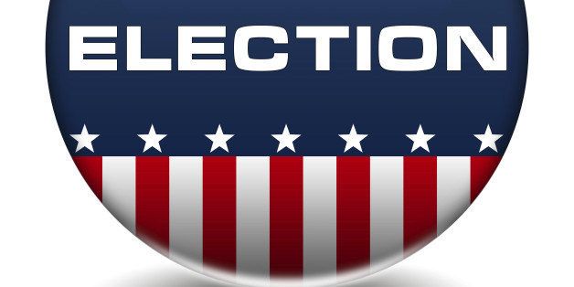 American Election icon button logo Vote