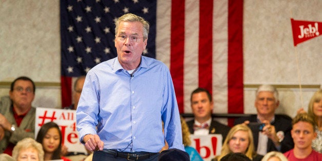 Republican presidential candidate, former Florida Gov. Jeb Bush, speaks at the Pensacola Bay Center in Pensacola, Fla., Wedne