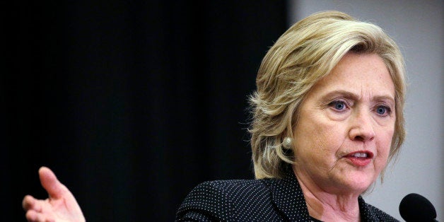 Democratic presidential candidate Hillary Rodham Clinton speaks at the University of Wisconsin-Milwaukee, Thursday, Sept. 10, 2015, in Milwaukee. (AP Photo/Morry Gash)