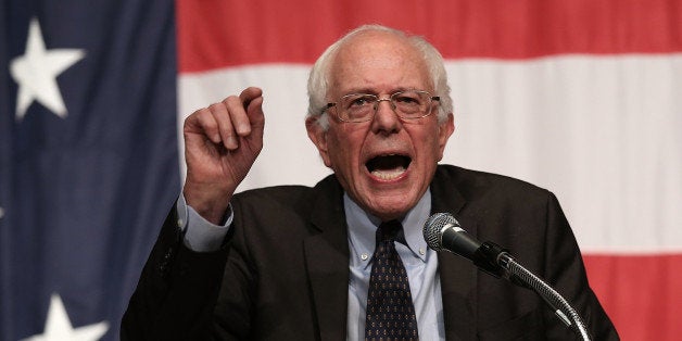 CLEAR LAKE, IA - AUGUST 14: Democratic presidential candidate Sen. Bernie Sanders speaks at the Iowa Democratic Wing Ding August 14, 2015 in Clear Lake, Iowa. The Wing Ding is held at the historic Surf Ballroom, where Buddy Holly and Ritchie Valens played their final concert, and featured Democratic presidential candidates Hillary Clinton, Sen. Bernie Sanders (I-VT), Martin OÃMalley and Lincoln Chaffee. (Photo by Win McNamee/Getty Images)