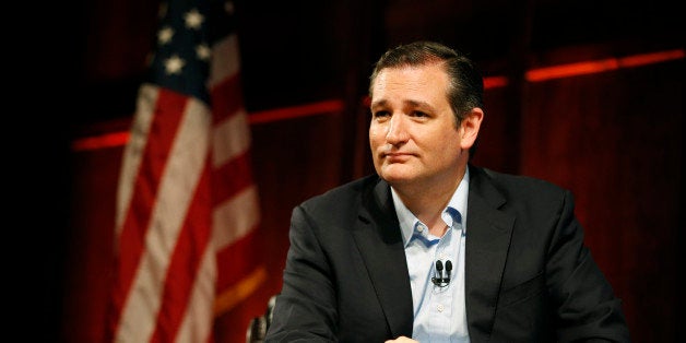 Republican presidential candidate, Sen. Ted Cruz, R-Texas speaks at the Americans for Prosperity Road to Reform event Friday, Aug. 14, 2015, in Las Vegas. (AP Photo/John Locher)