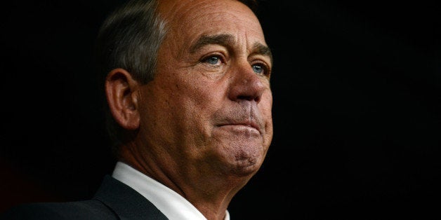 WASHINGTON, DC - SEPTEMBER 25: House Speaker John Boehner announces his resignation during a press conference on Capitol Hill September 25, 2015 in Washington, DC. After 25 years in Congress and five years as Speaker, Boehner said he decided this morning to step down after contemplation and prayer. (Photo by Astrid Riecken/Getty Images)