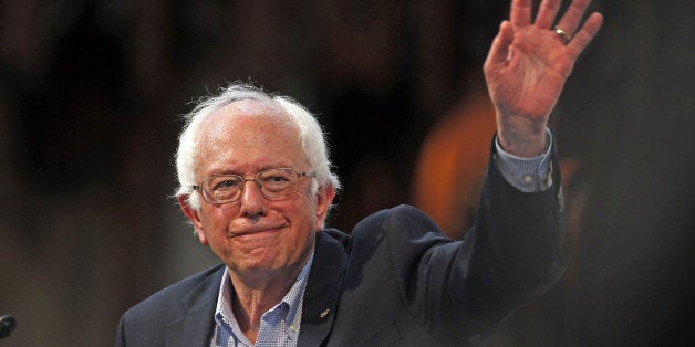 Democratic presidential candidate Bernie Sanders speaks at the University of Chicago on Monday, Sept. 28, 2015. (Phil Velasquez/Chicago Tribune/TNS via Getty Images)