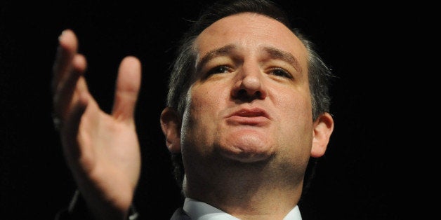 DES MOINES, IA - SEPTEMBER 19: Republican presidential hopeful Sen. Ted Cruz (R-TX) speaks at the Iowa Faith & Freedom Coalition 15th Annual Family Banquet and Presidential Forum held at the Iowa State fairgrounds on September 19, 2015 in Des Moines, Iowa. Eight of the Republican candidates including Donald Trump are expected to attend the event. (Photo by Steve Pope/Getty Images)