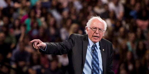 UNITED STATES - SEPTEMBER 14: Presidential candidate Sen. Bernie Sanders, I-Vt., speaks at Liberty University's Convocation in Lynchburg, Va., on Monday, Sept. 14, 2015. (Photo By Bill Clark/CQ Roll Call)