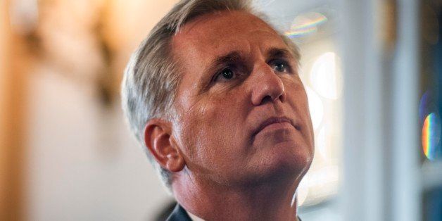 WASHINGTON, DC - SEPTEMBER 28: House Majority Leader Kevin McCarthy before speaking about foreign policy at the John Hay Initiative in Washington DC on Monday, September 28, 2015. (Photo by Melina Mara/The Washington Post via Getty Images)