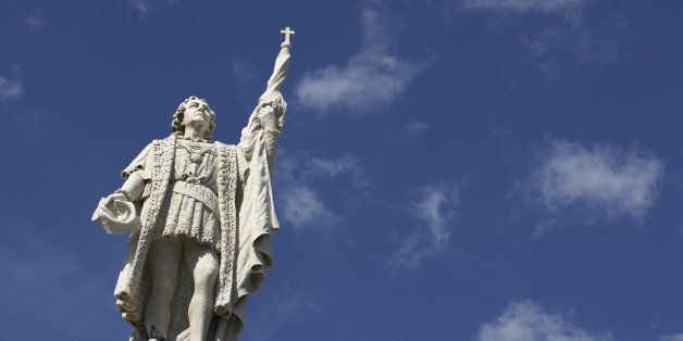 Puerto Rico, Old San Juan, Christopher Columbus Statue in Plaza De Colon
