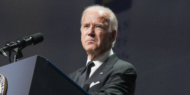 WASHINGTON, DC - OCTOBER 03: U.S. Vice President Joe Biden speaks at the 19th Annual HRC National Dinner at Walter E. Washington Convention Center on October 3, 2015 in Washington, DC. (Photo by Teresa Kroeger/FilmMagic)