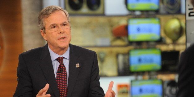 NEW YORK - OCTOBER 16: Republican Presidential Candidate Governor Jeb Bush visits CBS This Morning with Co-hosts Charlie Rose, Norah O'Donnell and Gayle King on Friday, Oct. 16, 2015. (Photo by Heather Wines/CBS via Getty Images) 