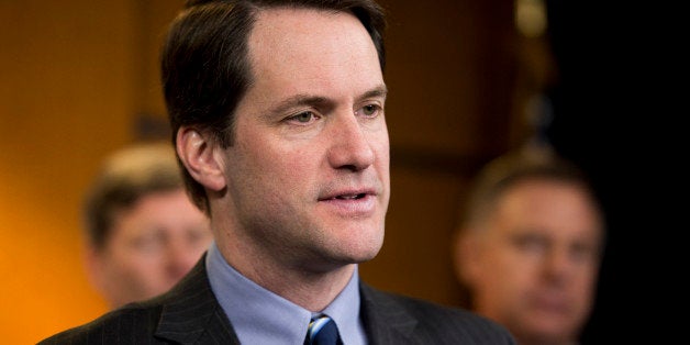 UNITED STATES - MARCH 4: Rep. Jim Himes, D-Conn., participates the House New Democrat Coalition news conference to unveil a policy agenda 'aimed at creating a new era of American prosperity' on Wednesday, March 4, 2015. (Photo By Bill Clark/CQ Roll Call)