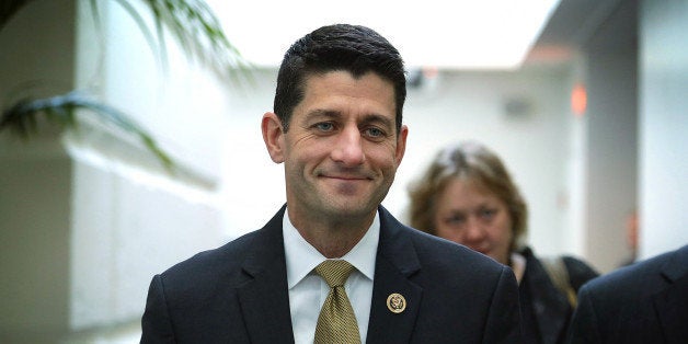 WASHINGTON, DC - OCTOBER 21: U.S. Rep. Paul Ryan (R-WI) leaves after a House Republican Conference meeting October 20, 2015