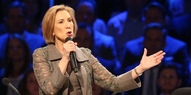 Republican presidential candidate Carly Fiorina speaks at the North Texas Presidential Forum at Prestonwood Baptist Church Sunday, Oct. 18, 2015 in Plano, Texas. (Richard W. Rodriguez/Fort Worth Star-Telegram/TNS via Getty Images)