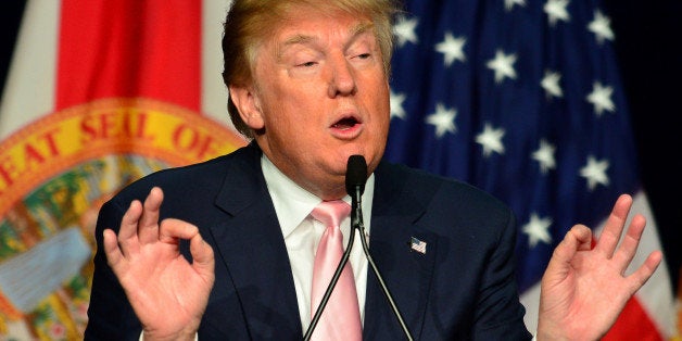 DORAL, FL - OCTOBER 23: Republican presidential candidate Donald J. Trump attends a campaigns rally In Florida at the Trump National Doral on October 23, 2015 in Doral, Florida. Trump leads most polls in the race for the Republican presidential nomination. (Photo by Johnny Louis/FilmMagic)