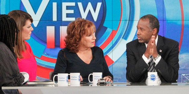 THE VIEW - Republican presidential candidate Dr. Ben Carson is the guest today, October 6, 2015 on ABC's 'The View.' 'The