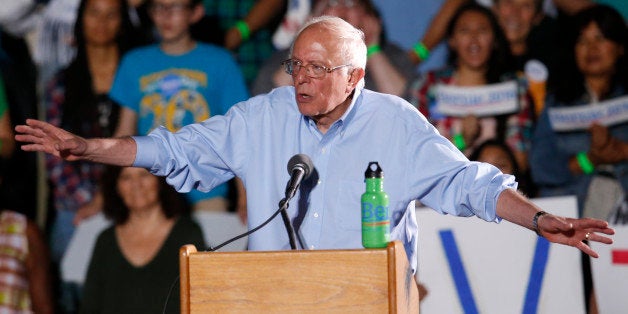 Democratic presidential candidate Sen. Bernie Sanders, I-Vt. speaks during a rally, Friday, Oct. 9, 2015, in Tucson, Ariz. (AP Photo/Rick Scuteri)