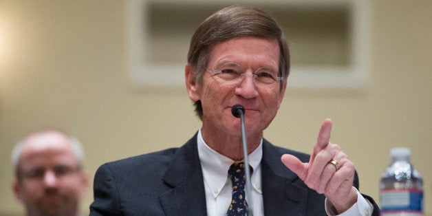 UNITED STATES - MARCH 6: Chairman of the Science, Space, and Technology Committee Lamar Smith, R-Texas, makes his case for funding of his committee during the House Administration Committee hearing on 'Committee Funding for the 113th Congress' on Wednesday, March 6, 2013. (Photo By Bill Clark/CQ Roll Call)