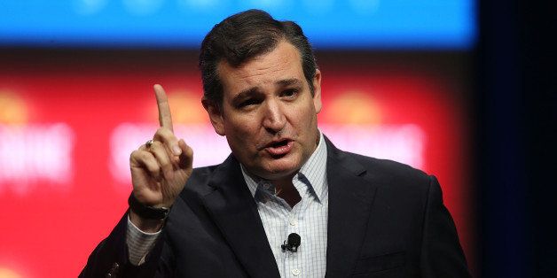 ORLANDO, FL - NOVEMBER 13: Republican presidential candidate Sen. Ted Cruz (R-TX) speaks during the Sunshine Summit conference being held at the Rosen Shingle Creek on November 13, 2015 in Orlando, Florida. The summit brought Republican presidential candidates in front of the Republican voters. (Photo by Joe Raedle/Getty Images)