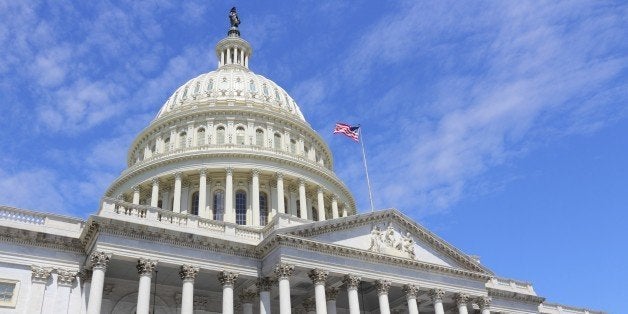 Washington DC, capital city of the United States. National Capitol building.