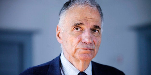 FILE - In this Aug. 20, 2009 file photo, former independent presidential candidate Ralph Nader poses for a photo in Washingto