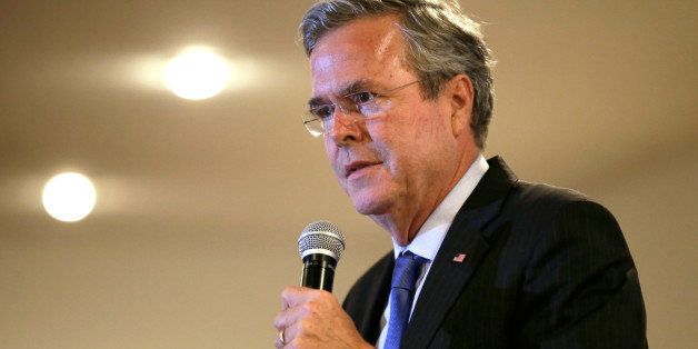 Republican presidential candidate former Florida Gov. Jeb Bush speaks during the Clinton County Republicans Annual Fall Event, Monday, Nov. 30, 2015, in Goose Lake, Iowa. (AP Photo/Charlie Neibergall)