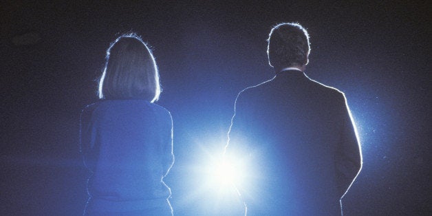 Governor Bill Clinton and wife Hillary Clinton at a Texas campaign rally in 1992 on his final day of campaigning in McAllen, Texas