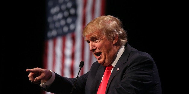 LAS VEGAS, NV - DECEMBER 14: Republican presidential candidate Donald Trump speaks during a campaign rally at the Westgate Las Vegas Resort & Casino on December 14, 2015 in Las Vegas, Nevada. Donlad Trump is campaigning in Las Vegas a day ahead of the final GOP debate. (Photo by Justin Sullivan/Getty Images)