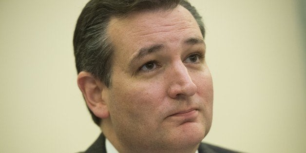 US Republican Presidential hopeful and Texas Senator Ted Cruz speaks as he chairs the Subcommittee on Space, Science and Comp