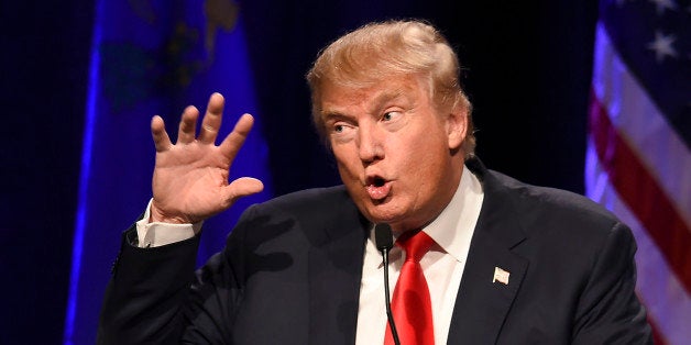 Republican presidential hopeful Donald Trump speaks at a rally, December 14, 2015 at the Westgate Hotel & Resort in Las Vegas