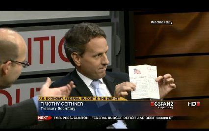 Tim Geithner 14th Amendment Says Debt Shall Not Be Questioned