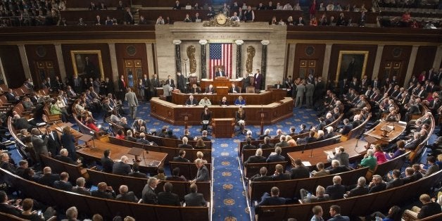 Outgoing Speaker John Boehner, Republican of Ohio, sits in the Speaker's chair in the House of Representatives Chamber at the US Capitol in Washington, DC, October 29, 2015. AFP PHOTO / SAUL LOEB (Photo credit should read SAUL LOEB/AFP/Getty Images)