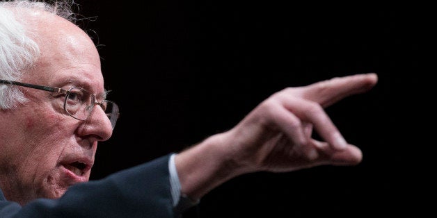 Democratic presidential candidate, Sen. Bernie Sanders, I-Vt, speaks during a campaign stop at Dartmouth College, Thursday, Jan. 14, 2016, in Hanover, N.H. (AP Photo/John Minchillo)