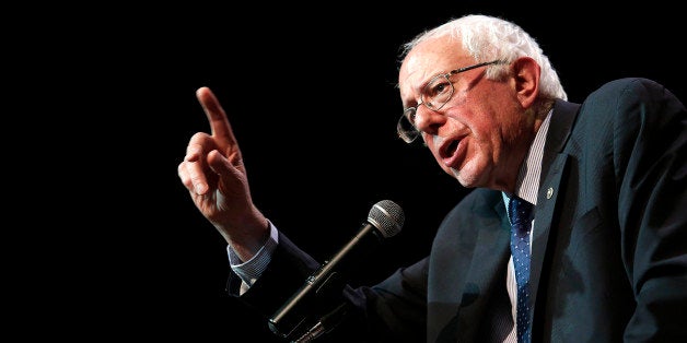 CHICAGO, IL - DECEMBER 23: Democratic presidential candidate U.S. Senator Bernie Sanders, (I-VT) speaks during a news conference December 23, 2015 in Chicago, Illinois. Sanders, who is seeking the nomination from the Democratic Party talked about police reform and preventing people of color from being victimized by police officers across the country. (Photo by Joshua Lott/Getty Images)