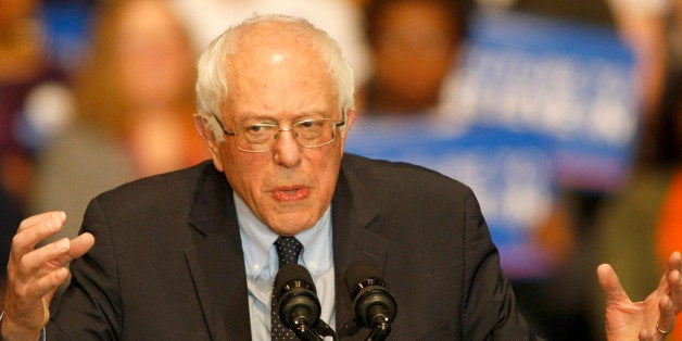 BIRMINGHAM, AL - JANUARY 18: Democratic presidential candidate Sen. Bernie Sanders (I-VT) speaks at Boutwell Auditorium, January 18, 2016 in Birmingham, Alabama. Sanders spoke to a capacity crowd of around 5,000 supporters. (Photo by Hal Yeager/Getty Images)