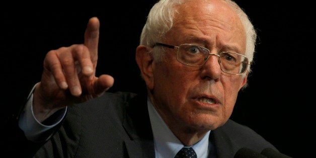 BIRMINGHAM, AL - JANUARY 18: Democratic presidential candidate Sen. Bernie Sanders (I-VT) speaks at Boutwell Auditorium, January 18, 2016 in Birmingham, Alabama. Sanders spoke to a capacity crowd of around 5,000 supporters. (Photo by Hal Yeager/Getty Images)