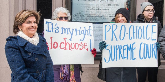 PHILADELPHIA, PA - JANUARY 22: Civil rights lawyer Gloria Allred attends the Pro-Choice Rally held in honor of the 43rd anniversary of the U.S. Supreme Court's decision in Roe v. Wade on January 22, 2016 in Philadelphia, Pennsylvania. (Photo by Gilbert Carrasquillo/Getty Images)