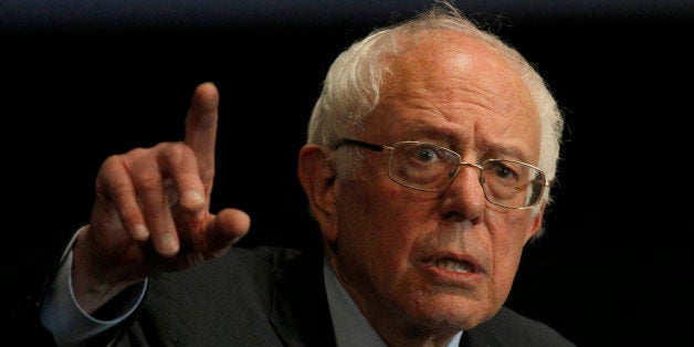 BIRMINGHAM, AL - JANUARY 18: Democratic presidential candidate Sen. Bernie Sanders (I-VT) speaks at Boutwell Auditorium, January 18, 2016 in Birmingham, Alabama. Sanders spoke to a capacity crowd of around 5,000 supporters. (Photo by Hal Yeager/Getty Images)