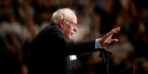 Democratic presidential candidate Sen. Bernie Sanders, I-Vt., speaks during a campaign stop Monday, Jan. 18, 2016, in Birmingham, Ala. (AP Photo/Brynn Anderson)